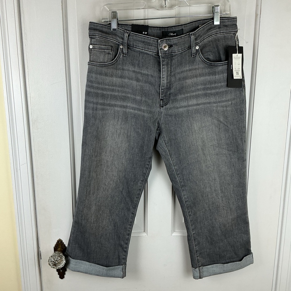 Mavi Marcia High Rise Capri Jeans Size 32 Grey NWT